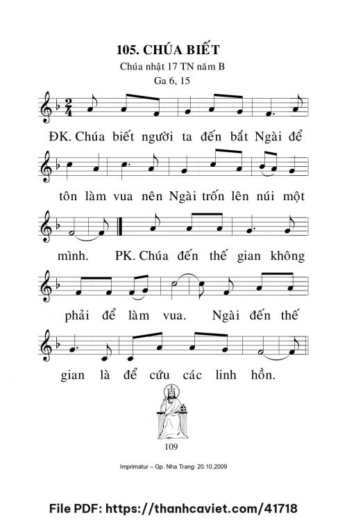 Chúa biết [CN17 TNB] – - Lm. Mi Trầm - trang 1