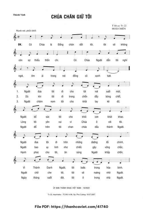 Chúa chăn giữ tôi - Hoài Chiên - trang 1