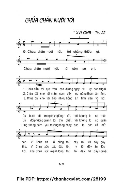 Chúa chăn nuôi tôi - Lm. La Thập Tự - trang 1