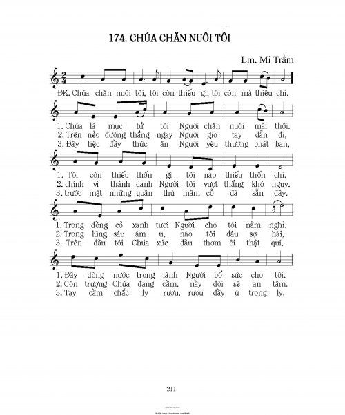 Chúa chăn nuôi tôi - Lm. Mi Trầm - trang 1