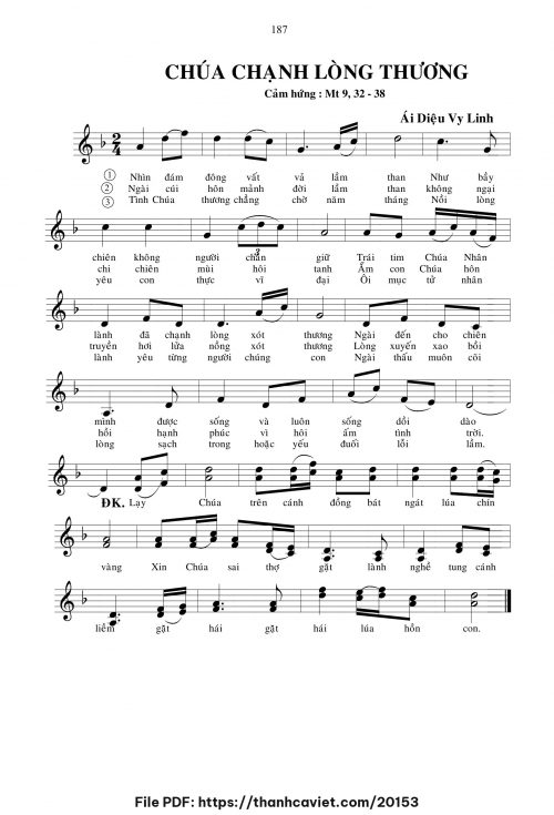 Chúa chạnh lòng thương - Sr. Ái Diệu Vy Linh - trang 1