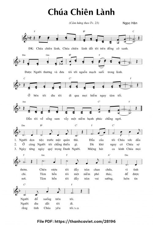 Chúa chiên lành - Lm. Ngọc Hân - trang 1