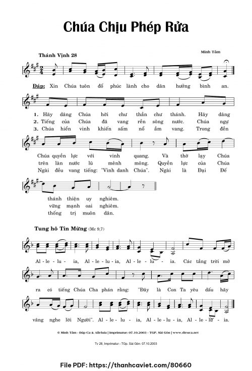 Chúa chịu phép rửa - Minh Tâm - trang 1