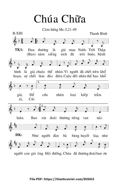 Chúa chữa - Lm. Thanh Bình - trang 1