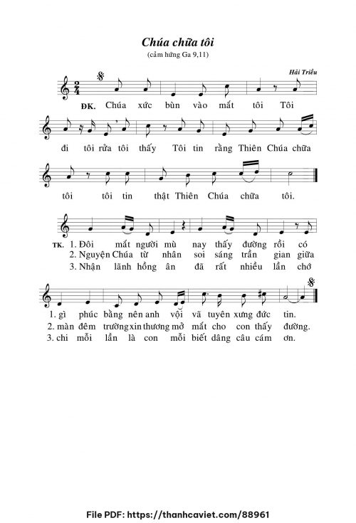 Chúa chữa tôi - Hải Triều - trang 1