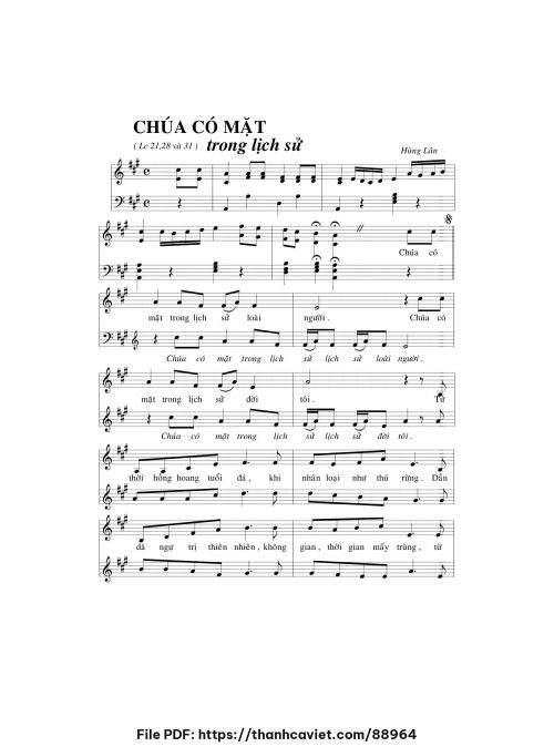 Chúa có mặt trong lịch sử - Hùng Lân - trang 1