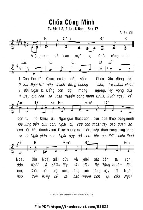 Chúa công minh - Viễn Xứ - trang 1
