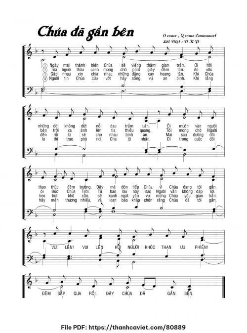 Chúa Đã Gần Bên - V K D - trang 1