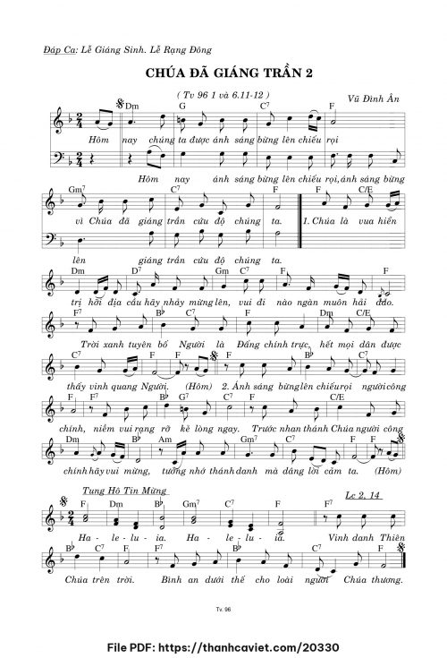 Chúa đã giáng trần 2 - Vũ Đình Ân - trang 1