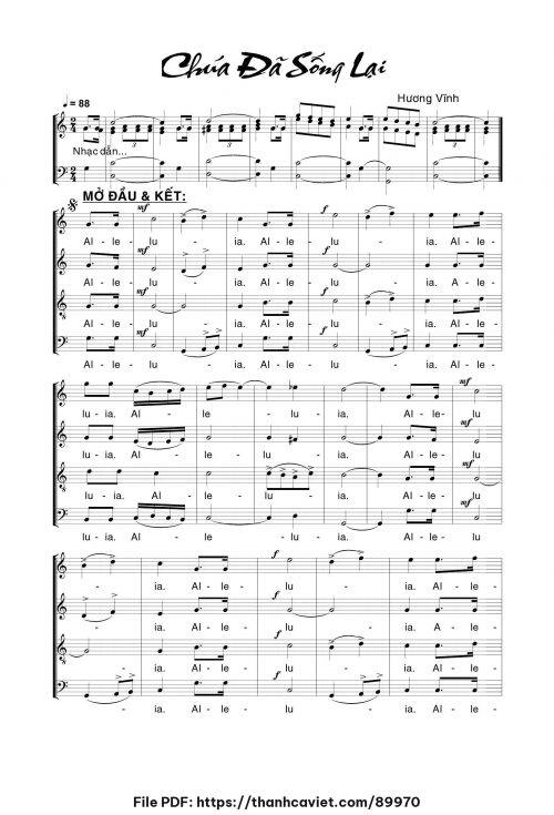 Chúa đã sống lại - Hương Vĩnh - trang 1