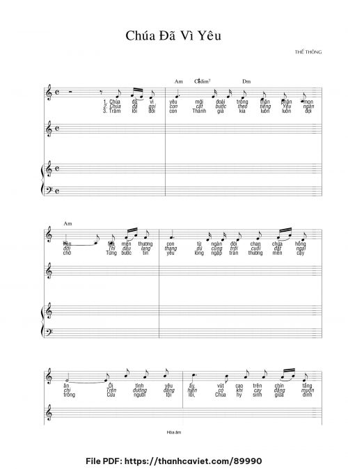 Chúa đã vì yêu - Thế Thông - trang 1