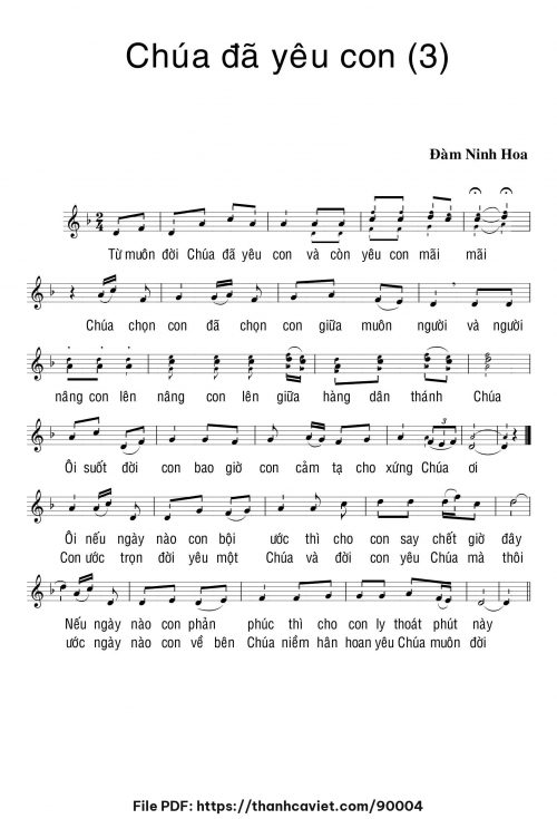 Chúa đã yêu con 3 - Lm. Đàm Ninh Hoa - trang 1