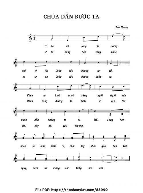Chúa dẫn bước ta - Sơn Dương - trang 1