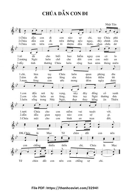 Chúa dẫn con đi - Nhật Tân - trang 1