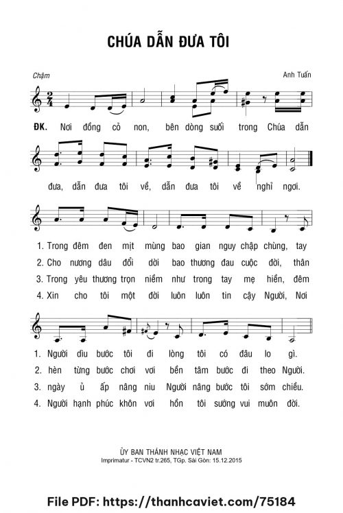 Chúa dẫn đưa tôi - Anh Tuấn - trang 1