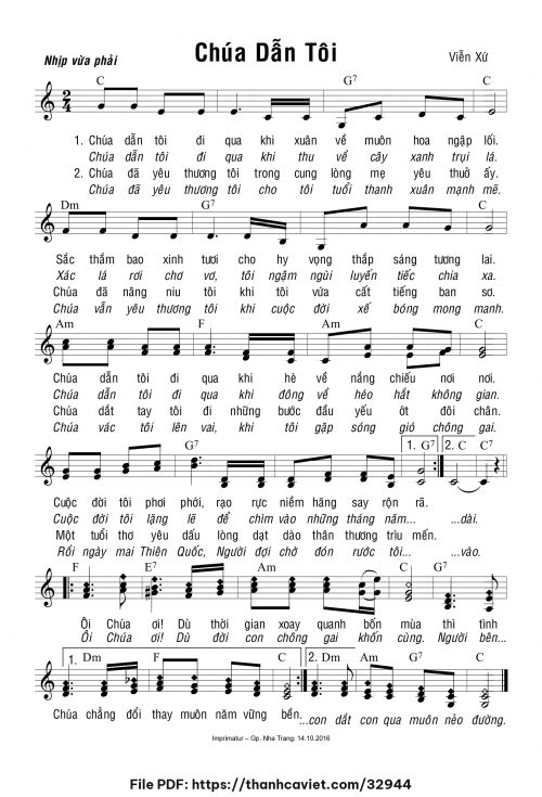 Chúa dẫn tôi - Viễn Xứ - trang 1