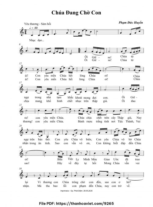 Chúa đang chờ con - Phạm Đức Huyến - trang 1