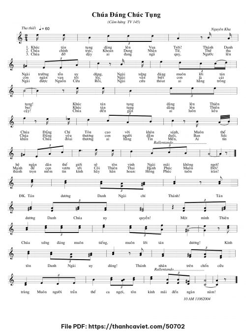 Chúa đáng chúc tụng - Nguyên Kha - trang 1