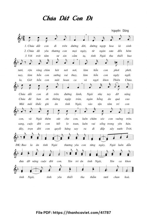 Chúa dắt con đi - Nguyên Dũng - trang 1