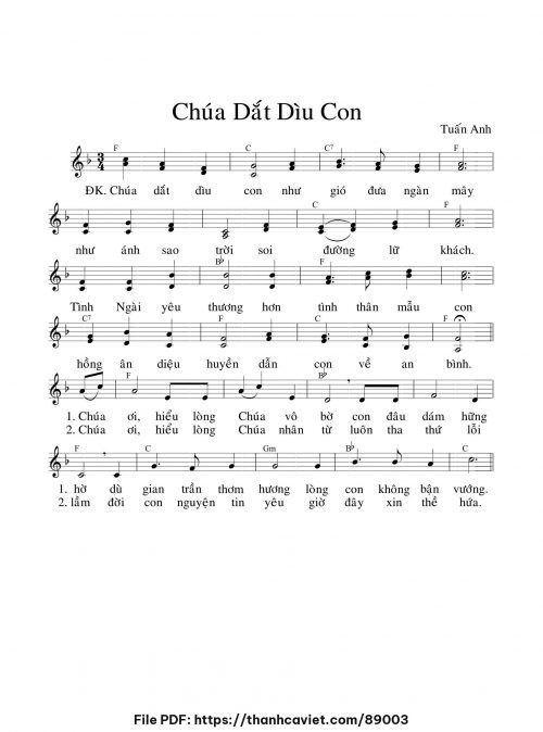 Chúa dắt dìu con - Tuấn Anh - trang 1
