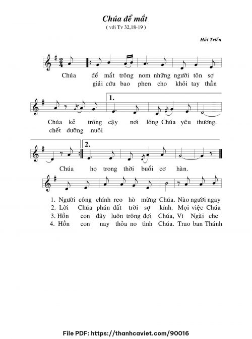 Chúa để mắt - Hải Triều - trang 1
