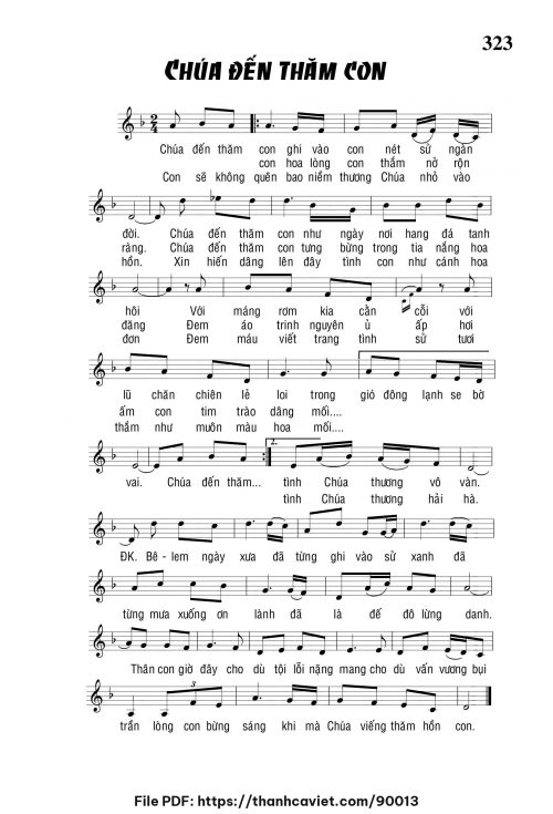 Chúa đến thăm con - Khuyết Danh - trang 1