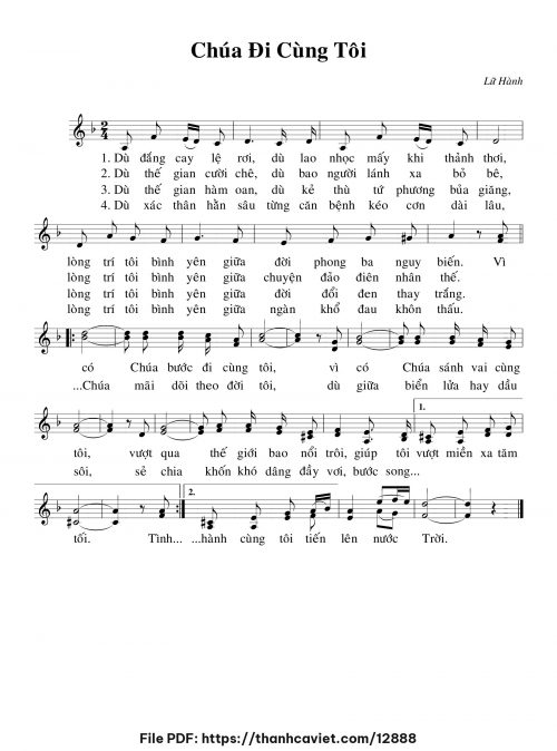Chúa đi cùng tôi - Lữ Hành - trang 1