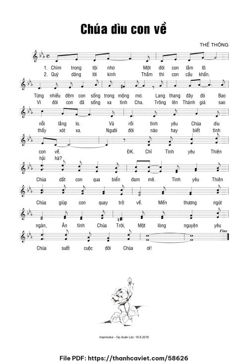 Chúa dìu con về - Thế Thông - trang 1