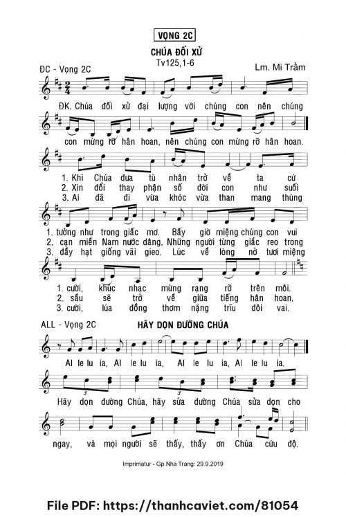 Chúa đối xử - Lm. Mi Trầm - trang 1