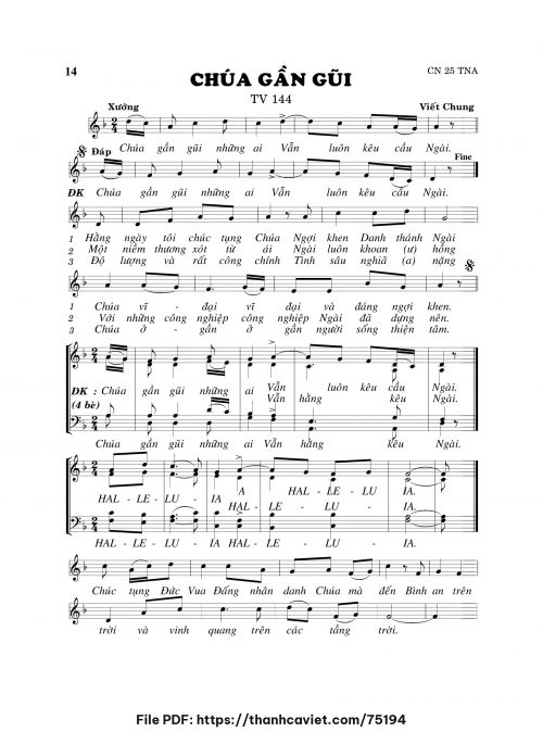 Chúa gần gũi - Viết Chung - trang 1