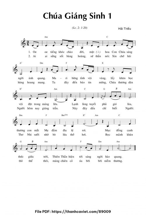 Chúa Giáng Sinh 1 - Hải Triều - trang 1