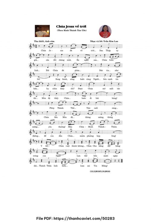 Chúa Giê-su về trời - Trần Kim Lan - trang 1