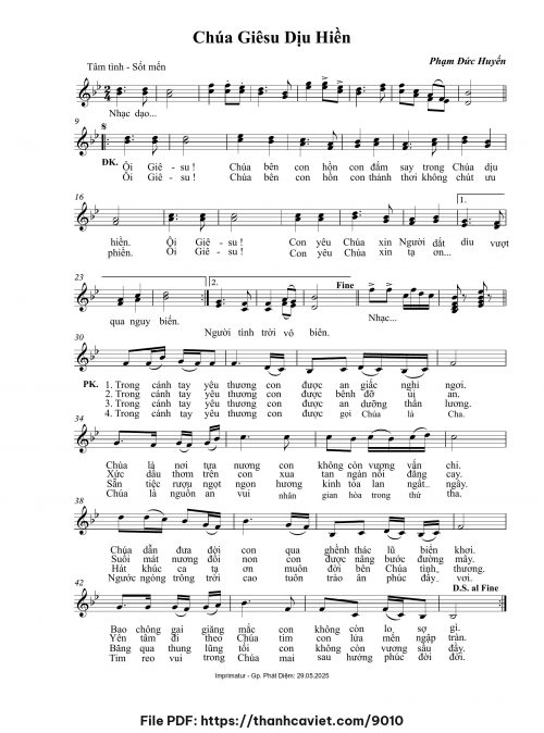 Chúa Giêsu dịu hiền - Phạm Đức Huyến - trang 1
