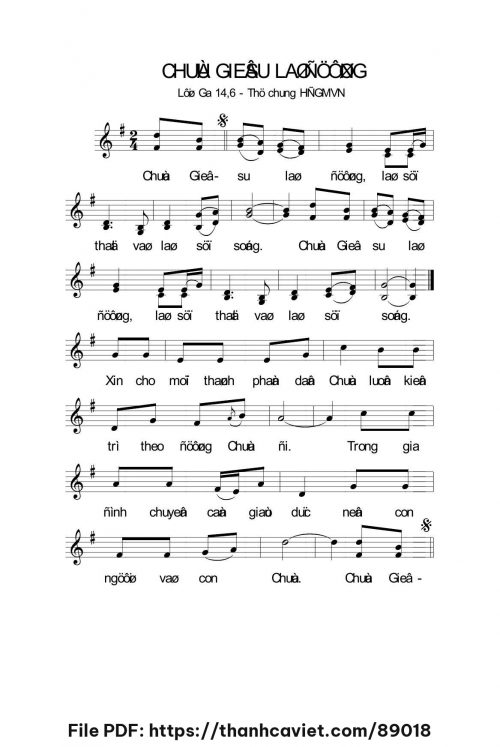 Chúa Giêsu là đường - Lm. Nguyễn Duy - trang 1