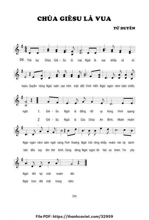 Chúa Giêsu là Vua - Lm. Từ Duyên - trang 1