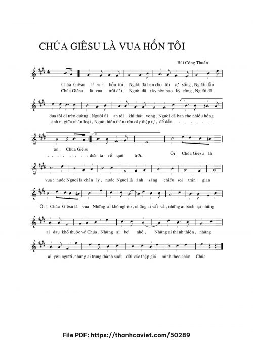 Chúa Giêsu là Vua hồn tôi - Đặng Đình Khoa - trang 1