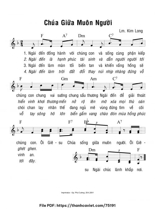 Chúa giữa muôn người - Lm. Kim Long - trang 1