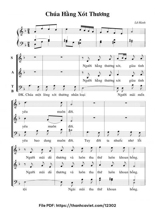 Chúa hằng xót thương - Lữ Hành - trang 1