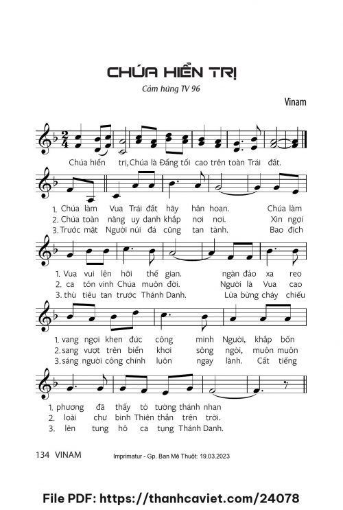 Chúa hiển trị - Vinam - trang 1