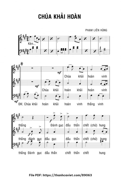 Chúa khải hoàn - Hải Linh - trang 1