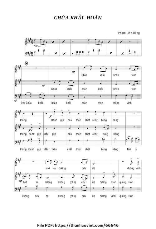 Chúa khải hoàn - Lm. Phạm Liên Hùng - trang 1