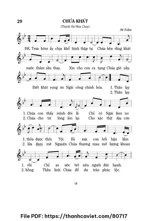 Chúa khát - Lm. Mi Trầm - trang 1