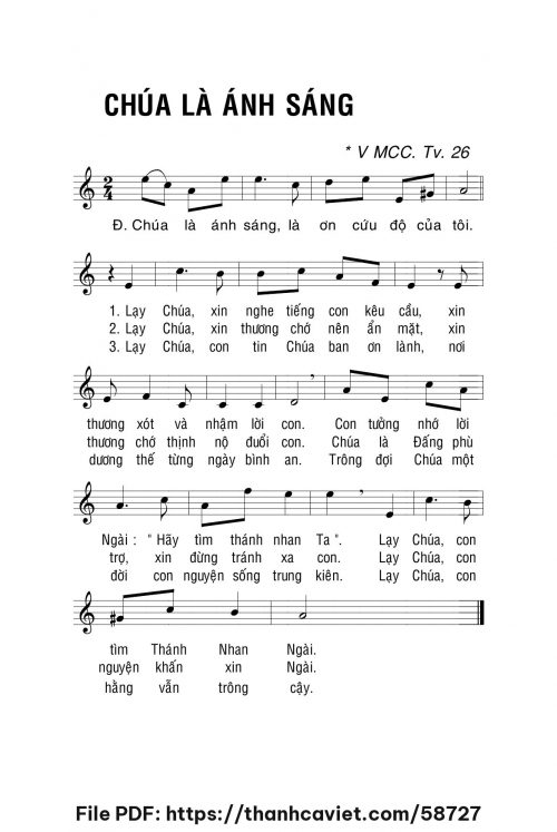 Chúa là ánh sáng - Lm. La Thập Tự - trang 1