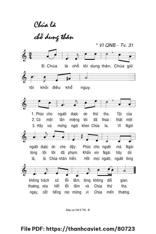Chúa là chỗ dung thân - Lm. La Thập Tự - trang 1