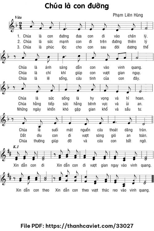 Chúa là con đường - Lm. Phạm Liên Hùng - trang 1