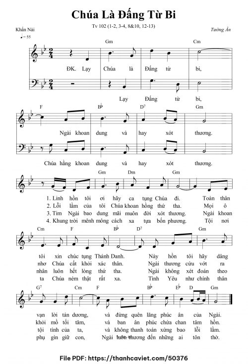Chúa là Đấng từ bi - Tường Ân - trang 1
