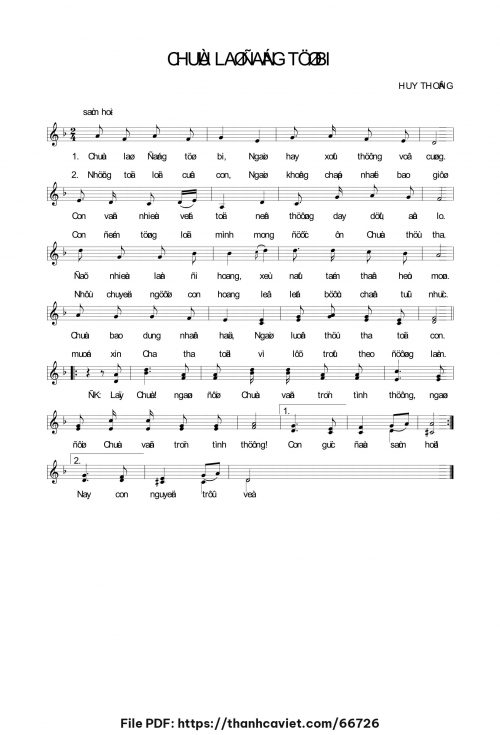 Chúa là Đấng từ bi - Huy Thông - trang 1