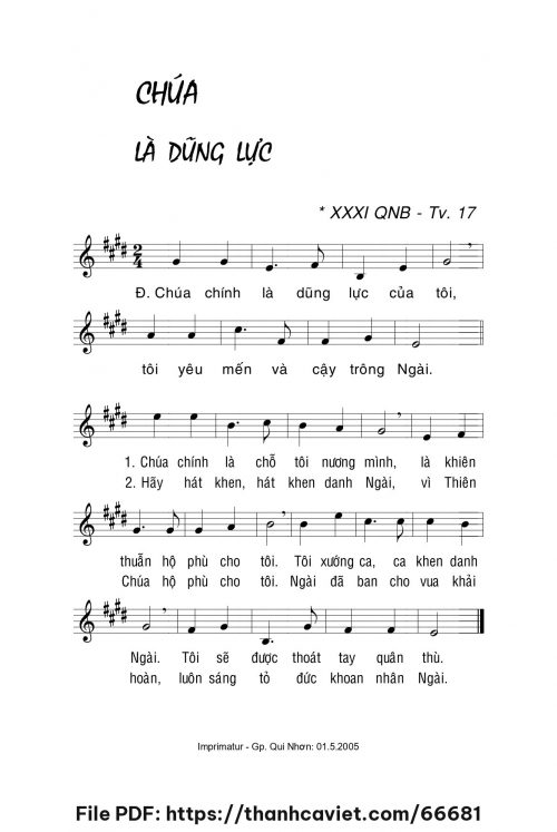 Chúa là dũng lực - Lm. La Thập Tự - trang 1