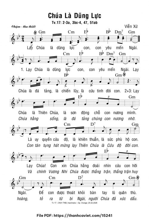 Chúa là dũng lực - Viễn Xứ - trang 1