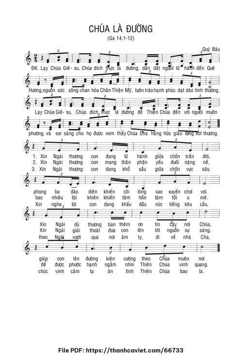 Chúa là đường - Lm. Quý Báu - trang 1